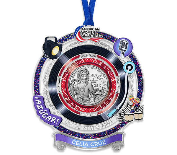 American Women Quarters 2024 Ornament - Celia Cruz
