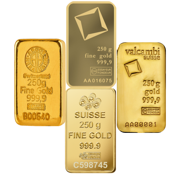 250 GRAM GOLD BAR - Obverse