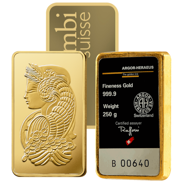 250 GRAM GOLD BAR - Reverse