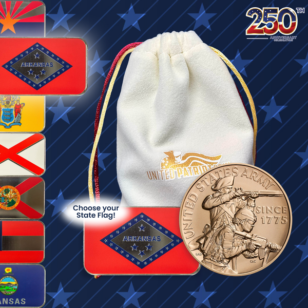 250th Anniversary State Flag Silver and Bronze Army Medal Pack