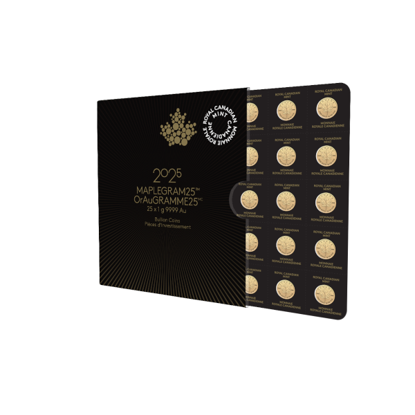 2025 25 GRAM GOLD MAPLEGRAM - Obverse