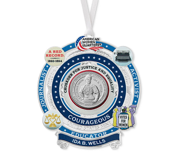 American Women Quarters 2025 Ornament - Ida B. Wells