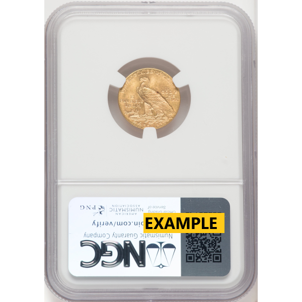 $2.5 U.S. GOLD INDIAN NGC MS65 - Reverse