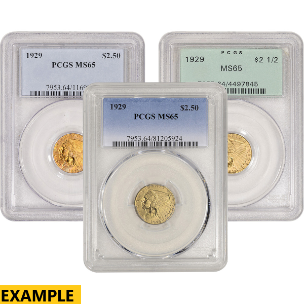 $2.5 U.S. GOLD INDIAN PCGS65 - Obverse