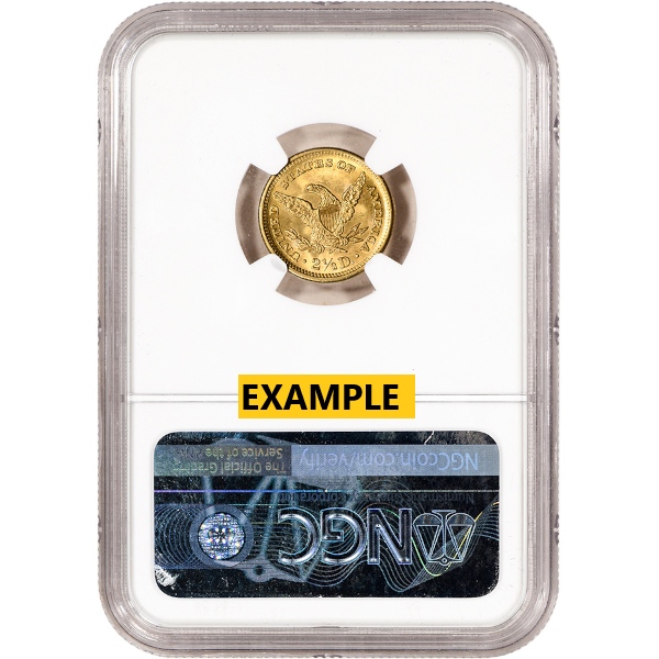 $2.5 U.S. GOLD LIBERTY NGC65 - Reverse