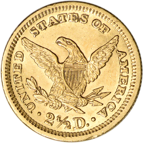 $2.5 U.S. GOLD LIBERTY PCGS64 - Reverse