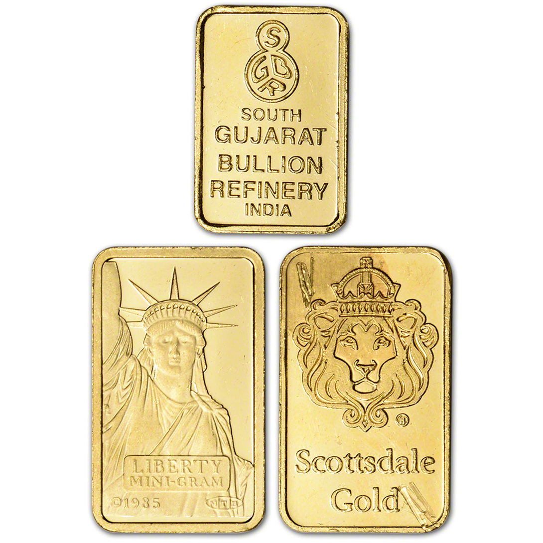 2 GRAM GOLD BAR RANDOM BRAND - Reverse