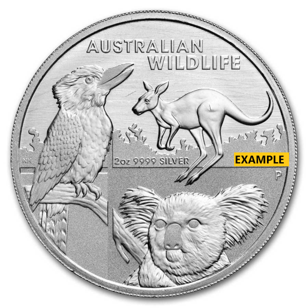 2 OZ SILVER AUSTRALIAN WILDLIFE - Obverse