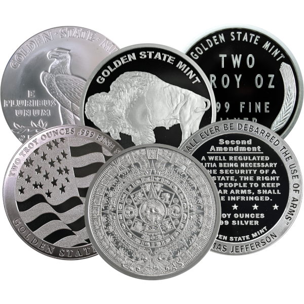 2 OZ SILVER ROUND GENERIC BRANDS - Reverse