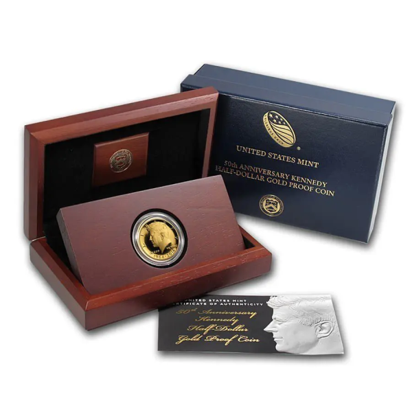 2014 3/4 OZ U.S. GOLD KENNEDY ANNIVERSARY - Obverse