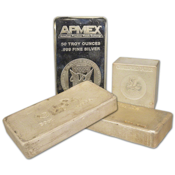 50 OZ SILVER BAR - Obverse