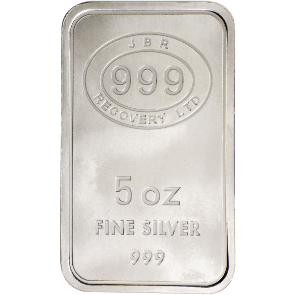 5 OZ SILVER BAR JBR RECOVERY - Obverse