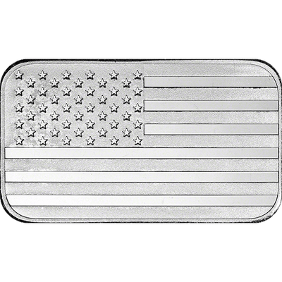 1 oz Silver Bar Flag Highland Mint