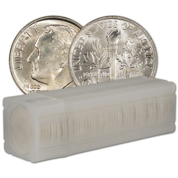 90% AMERICAN SILVER COINS - DIMES- BU - Obverse