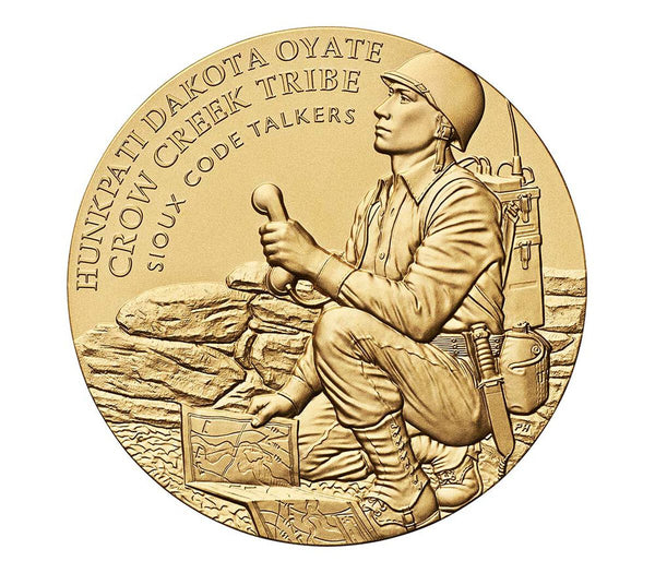 Crow Creek Sioux Tribe Code Talkers Medal 3 Inch