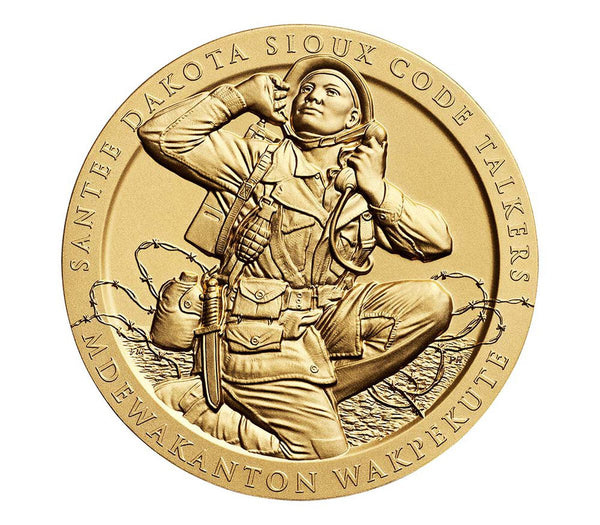 Santee Sioux Code Talkers Medal 3 Inch