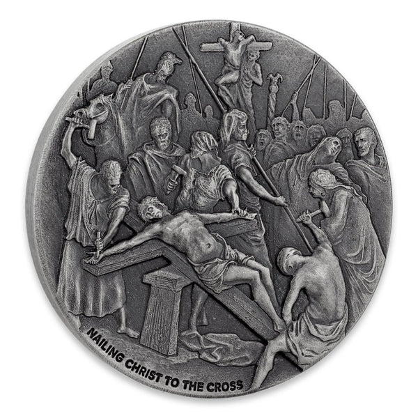 2017 Nailing Christ to the Cross 2 oz Silver Coin
