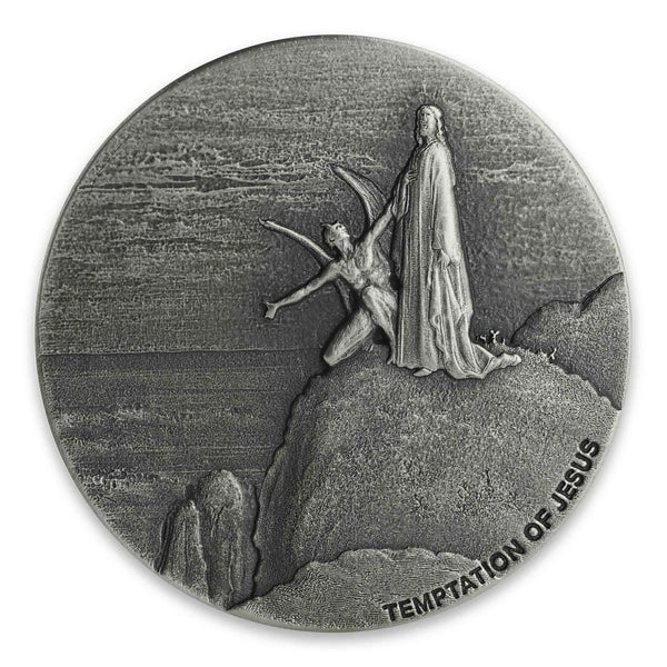 2018 Biblical Series | Temptation of Jesus 2 oz Silver Coin