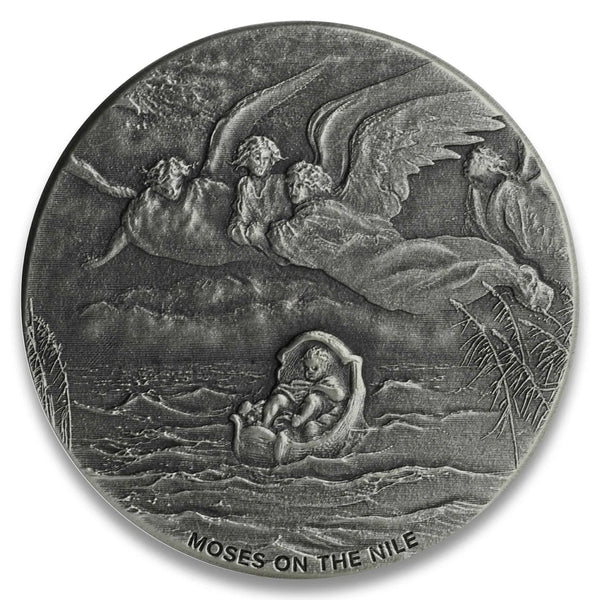 2019 Biblical Series | Moses on the Nile 2 oz Silver Coin