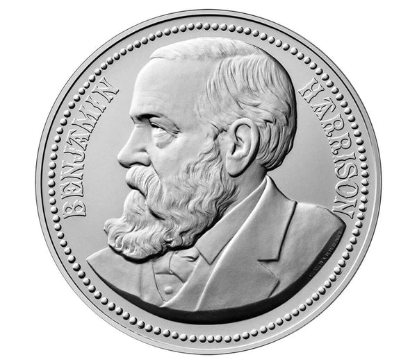 Benjamin Harrison Presidential Silver Medal