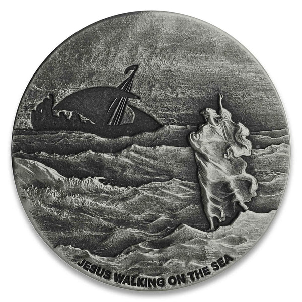 2020 Biblical | Jesus Walking on the Sea 2 oz Silver Coin