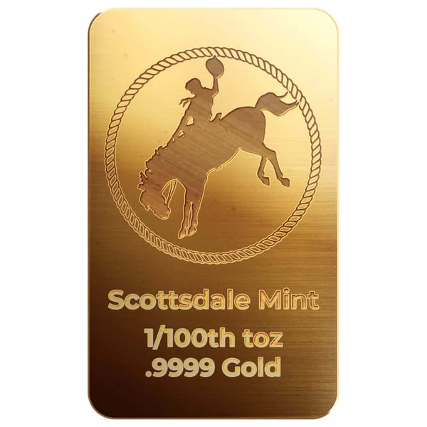 Cowboy | Version 2 1/100th oz Gold Bar