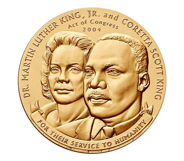 Dr. Martin Luther King, Jr. and Coretta Scott King Medal 3 inch