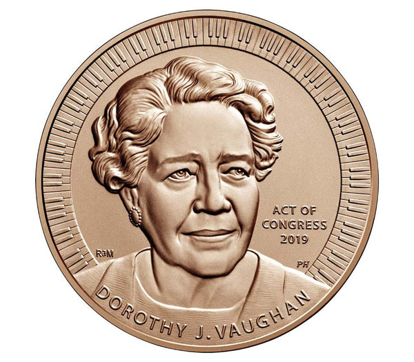 Hidden Figures Medal Dorothy J. Vaughan 1.5 Inch