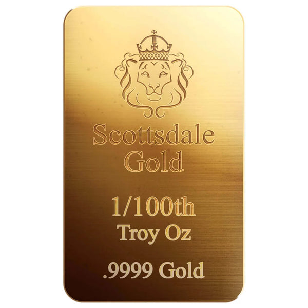 Scottsdale Gold 1/100th oz Bar