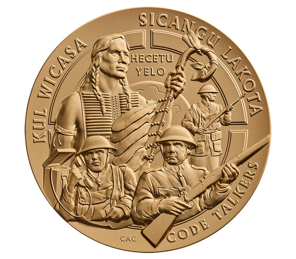 Lower Brule Sioux Tribe Code Talkers Medal 3 Inch
