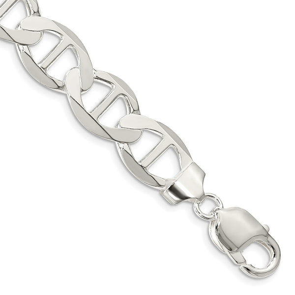Sterling Silver 12.3mm Flat Anchor Chain