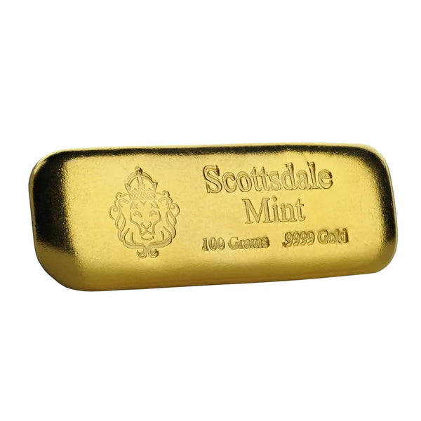 Scottsdale Gold Cast Bar 100g Gold Cast Bar