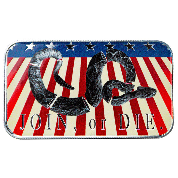 Americana | Join or Die Snake 1 oz Silver Colorized Bar