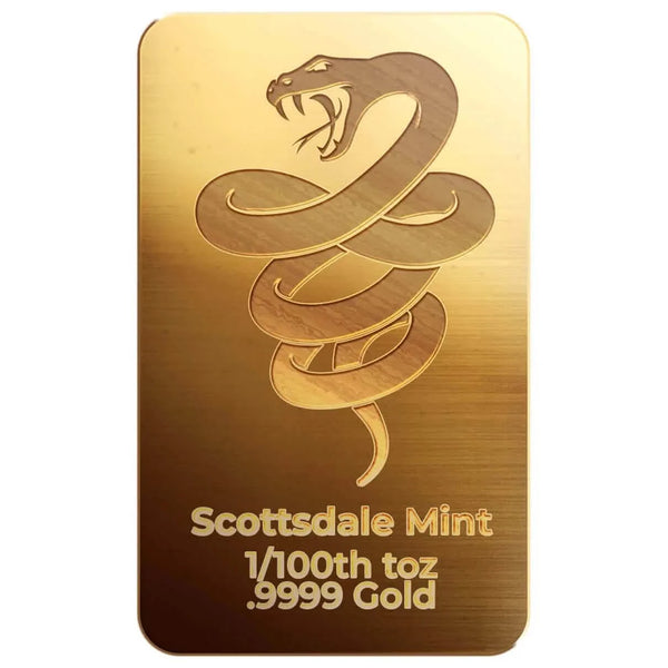2025 Lunar Year of the Snake 1/100th oz Gold Bar