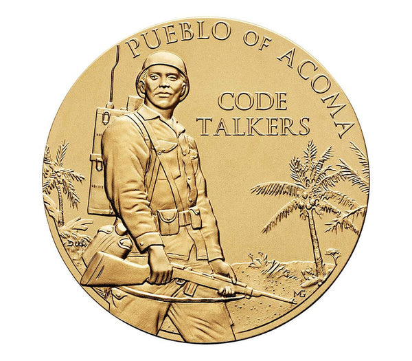 Pueblo of Acoma Tribe Code Talkers Medal 3 Inch