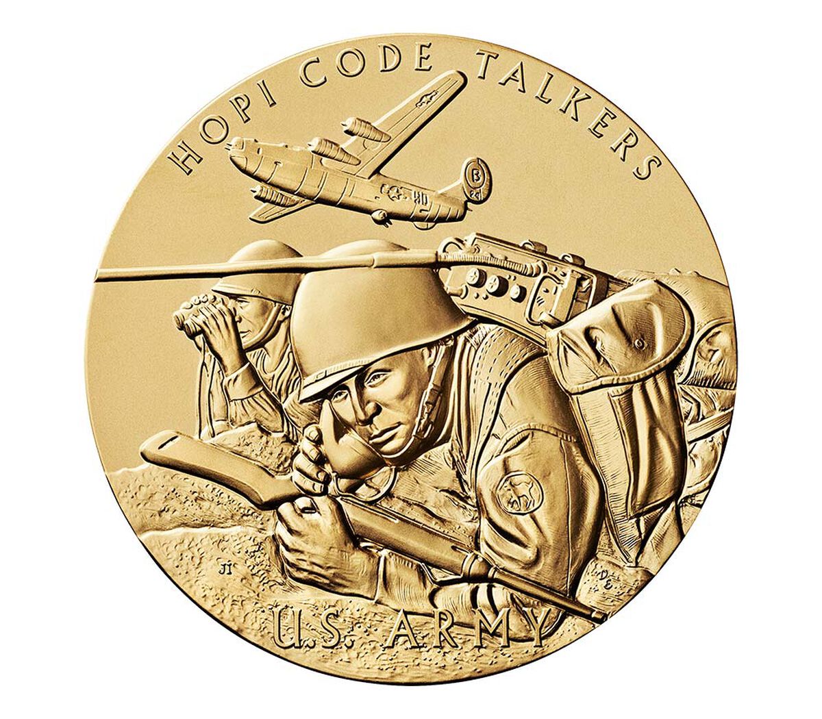Tribe Code Hopi Tribe Code Talkers Medal 1.5 Inch – United Patriot Coin