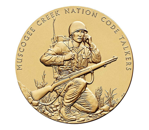 Muscogee Creek Nation Code Talkers Medal 1.5 Inch