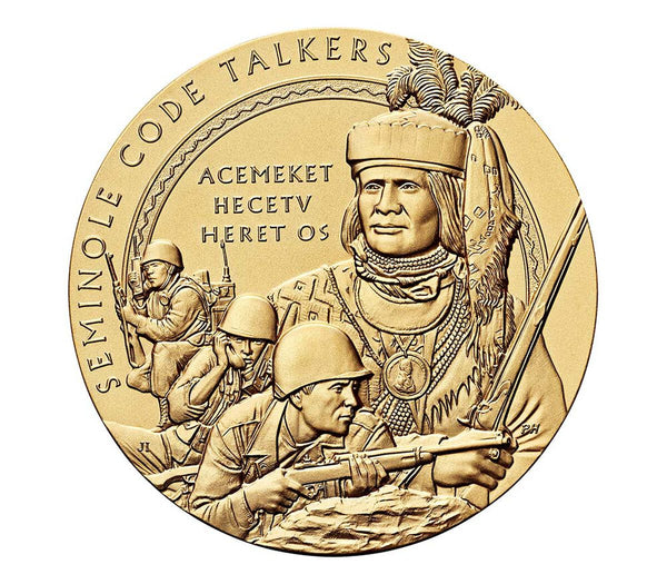 Seminole Nation Code Talkers Medal 3 Inch