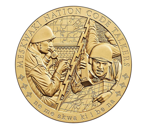 Meskwaki Nation Code Talkers Medal 3 Inch