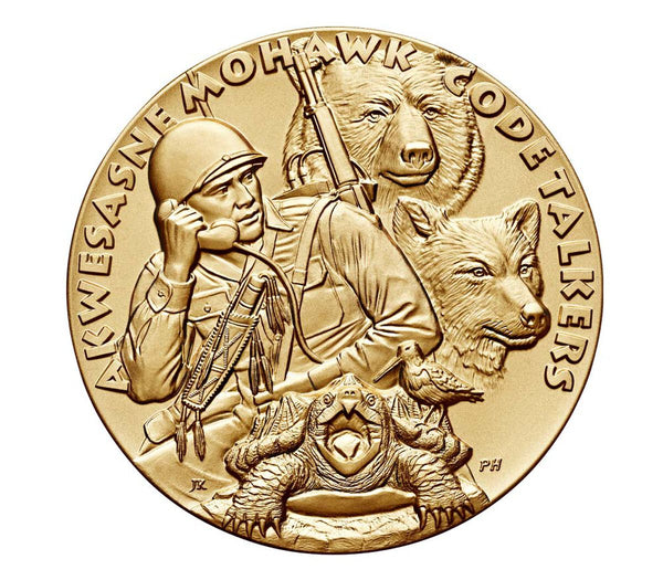 St. Regis Mohawk Tribe Code Talkers Medal 3 Inch
