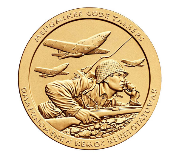 Menominee Tribe Code Talkers Medal 3 Inch