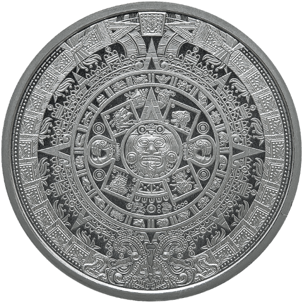 1/2 oz Silver Round Aztec Calendar – United Patriot Coin