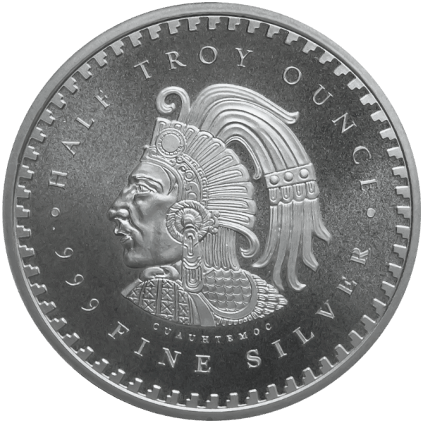 1/2 OZ SILVER ROUND AZTEC CALENDAR 2