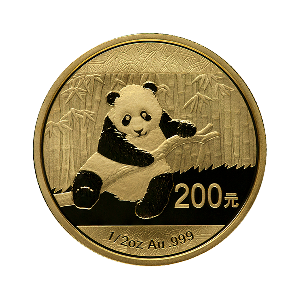 1/2 OZ CHINESE GOLD PANDA - Reverse