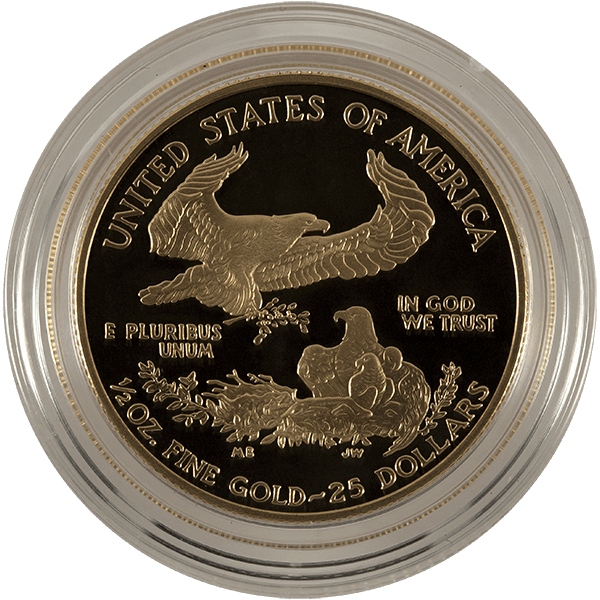 1/2 OZ AMERICAN GOLD EAGLE PROOF (CAPSULE ONLY) - Reverse