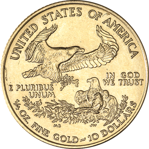 1/4 OZ AMERICAN GOLD EAGLE SCRUFFY - Reverse
