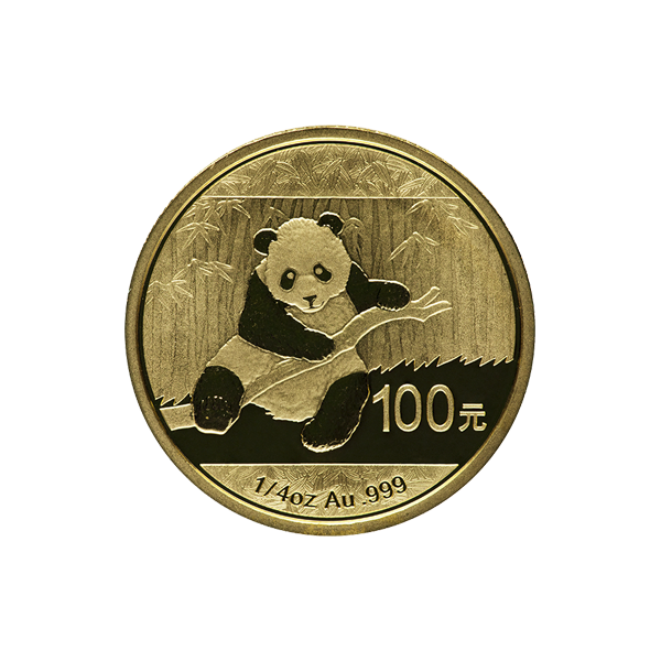 1/4 OZ CHINESE GOLD PANDA - Reverse