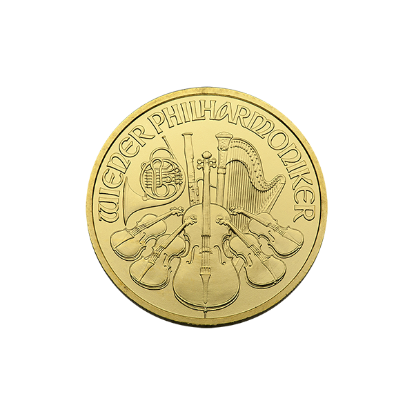 1/4 OZ AUSTRIAN GOLD PHILHARMONIC - Obverse