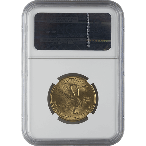$10 U.S. GOLD INDIAN NGC63 - Reverse
