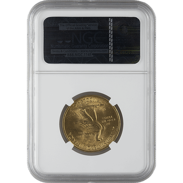 $10 U.S. GOLD INDIAN NGC64 - Reverse